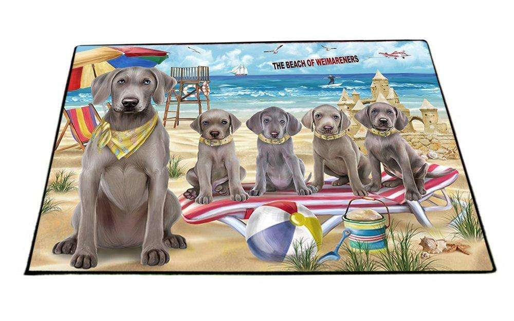 Pet Friendly Beach Weimaraners Dog Floormat FLMS49296