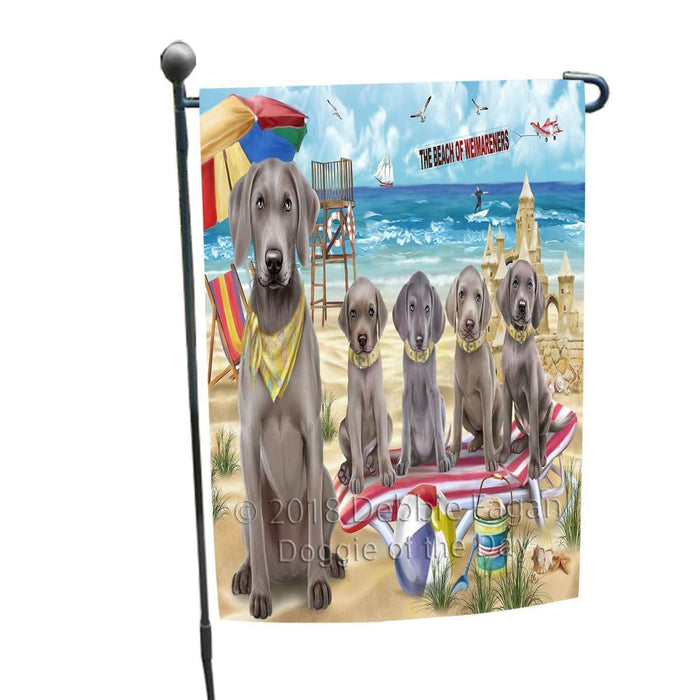 Pet Friendly Beach Weimaraners Dog Garden Flag GFLG48616