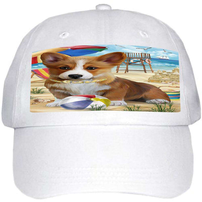 Pet Friendly Beach Welsh Corgi Dog Ball Hat Cap HAT54072