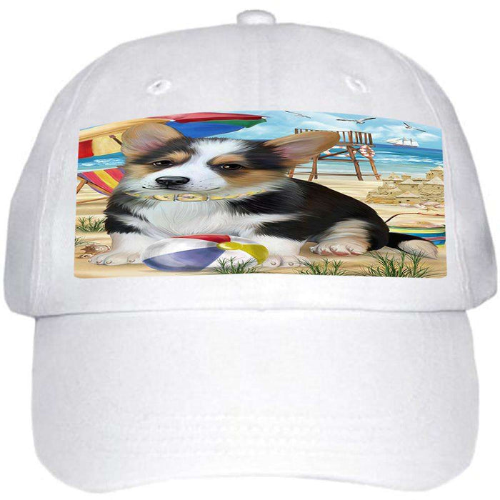 Pet Friendly Beach Welsh Corgi Dog Ball Hat Cap HAT54078