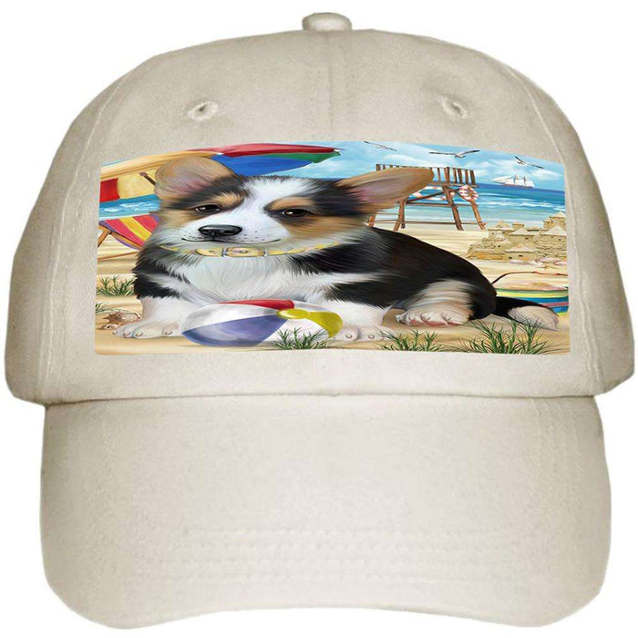 Pet Friendly Beach Welsh Corgi Dog Ball Hat Cap HAT54078