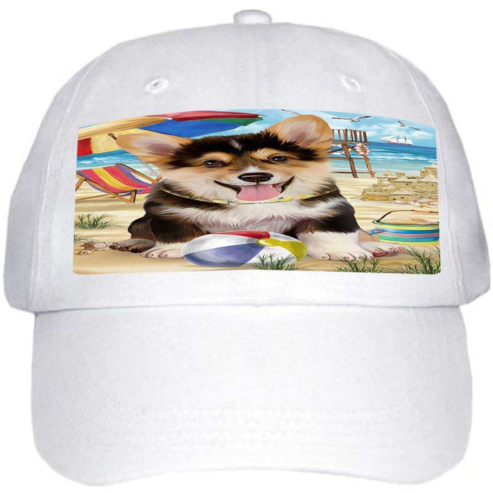 Pet Friendly Beach Welsh Corgi Dog Ball Hat Cap HAT54081