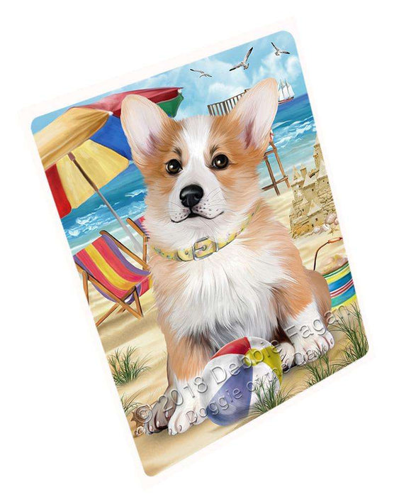 Pet Friendly Beach Welsh Corgi Dog Magnet Mini (3.5" x 2") MAG54210