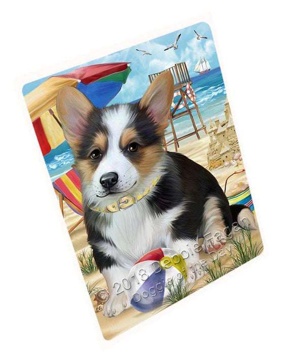 Pet Friendly Beach Welsh Corgi Dog Magnet Mini (3.5" x 2") MAG54213