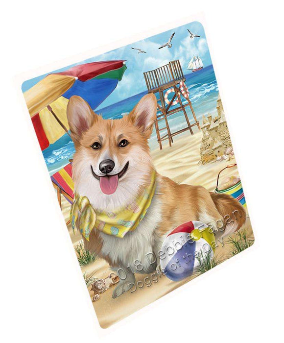 Pet Friendly Beach Welsh Corgi Dog Magnet Mini (3.5" x 2") MAG54219