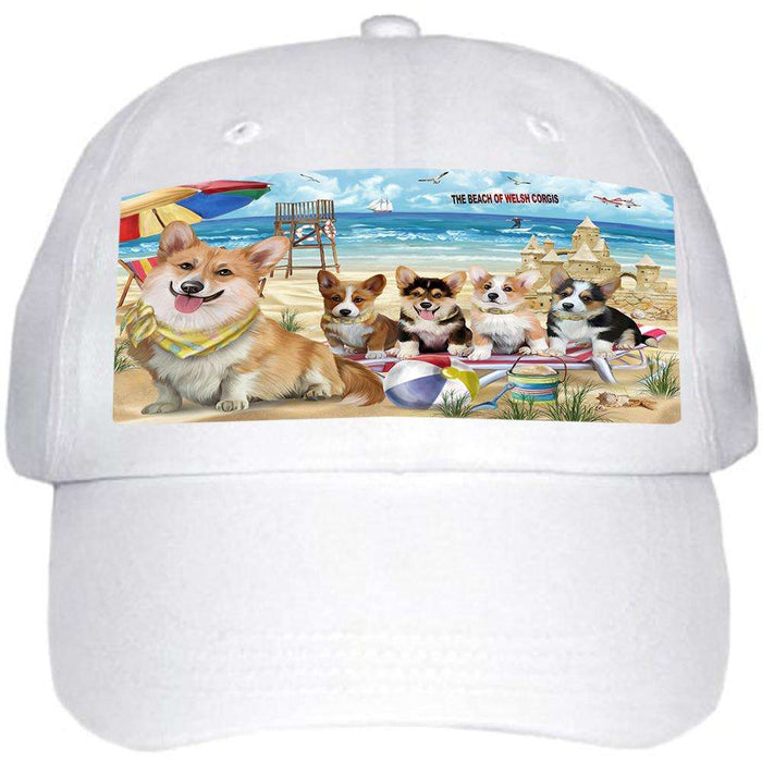 Pet Friendly Beach Welsh Corgis Dog Ball Hat Cap HAT54069