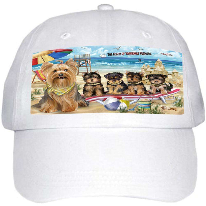 Pet Friendly Beach Yorkshire Terrier Dog Ball Hat Cap HAT54102