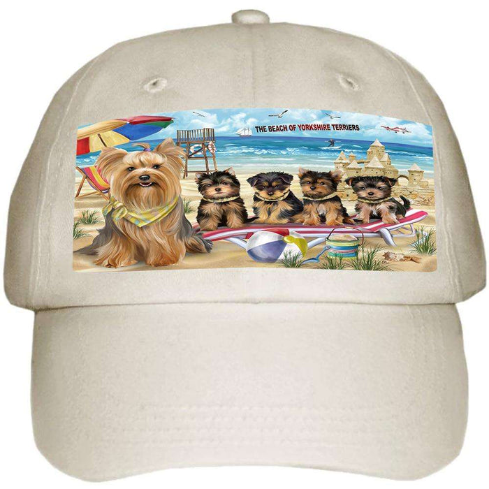 Pet Friendly Beach Yorkshire Terrier Dog Ball Hat Cap HAT54102