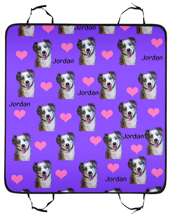 Custom Add Your Photo Here PET Dog Cat Photos on Pet Back Car Seat Cover