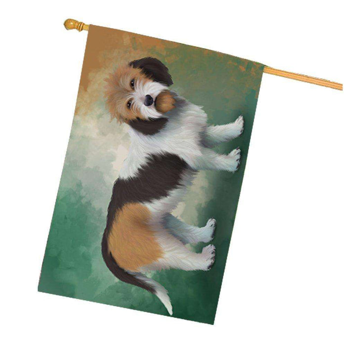 Petit Basset Griffon Vendeen Dog House Flag