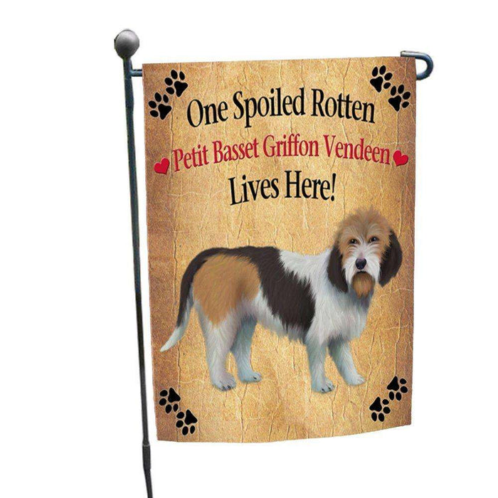 Petit Basset Griffon Vendeen Spoiled Rotten Dog Garden Flag