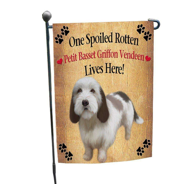 Petit Basset Griffon Vendeen Spoiled Rotten Dog Garden Flag