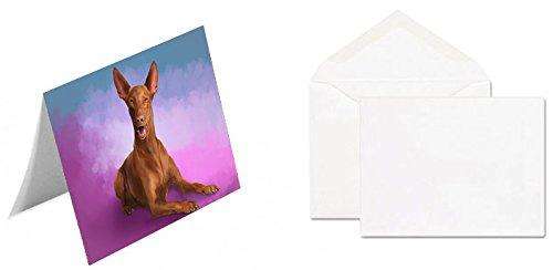 Pharaoh Dog Handmade Artwork Assorted Pets Greeting Cards and Note Cards with Envelopes for All Occasions and Holiday Seasons GCD48108