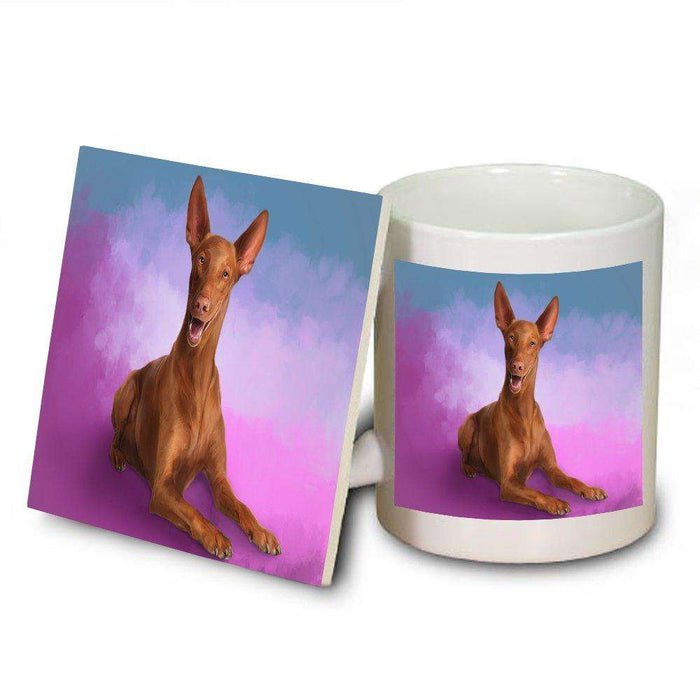 Pharaoh Dog Mug and Coaster Set