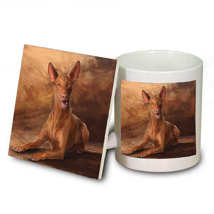 Pharaoh Hound Dog Mug and Coaster Set