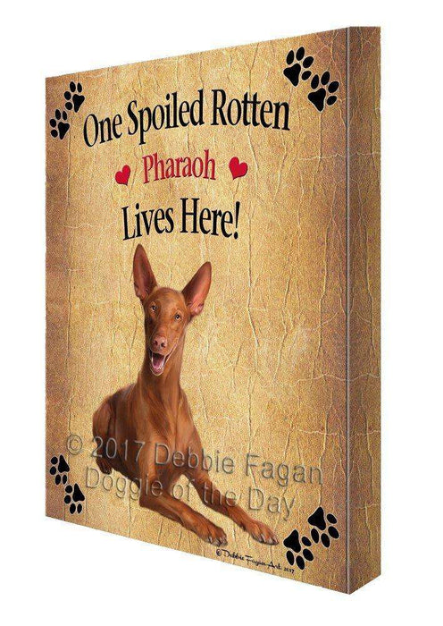 Pharaoh Spoiled Rotten Dog Canvas Wall Art D530