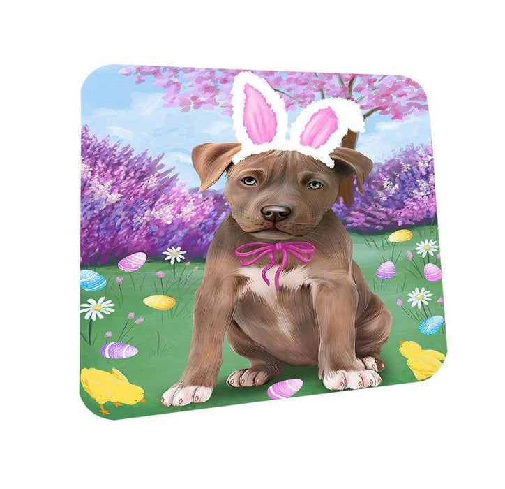 Pit Bull Dog Easter Holiday Coasters Set of 4 CST49166