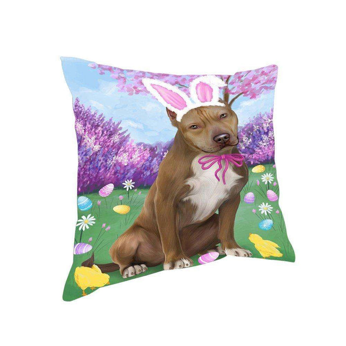 Pit Bull Dog Easter Holiday Pillow PIL53208