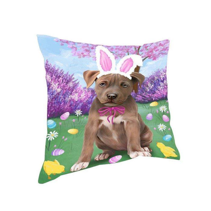 Pit Bull Dog Easter Holiday Pillow PIL53220