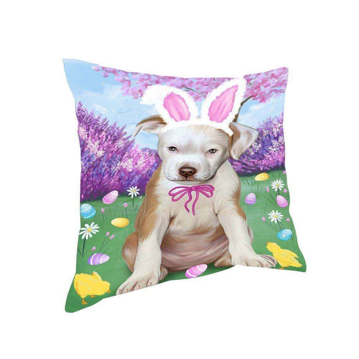 Pit Bull Dog Easter Holiday Pillow PIL53228