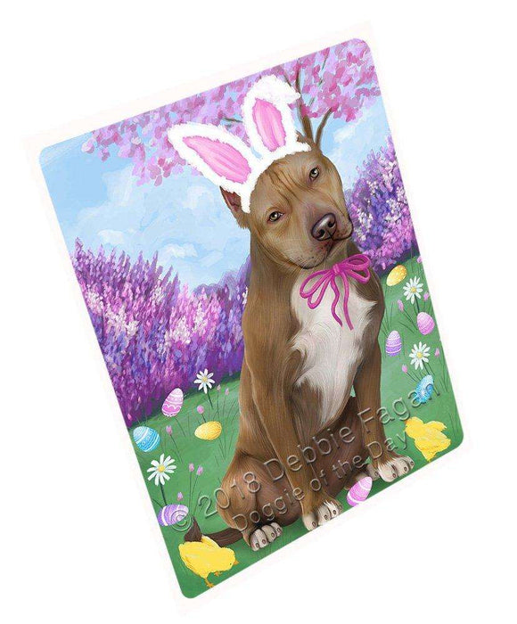 Pit Bull Dog Easter Holiday Tempered Cutting Board C51882