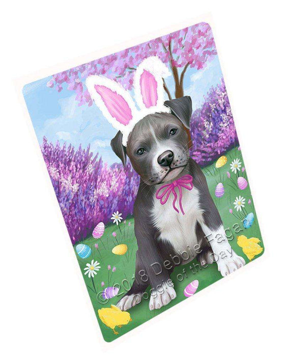 Pit Bull Dog Easter Holiday Tempered Cutting Board C51888