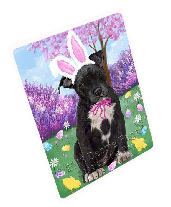 Pit Bull Dog Easter Holiday Tempered Cutting Board C51894