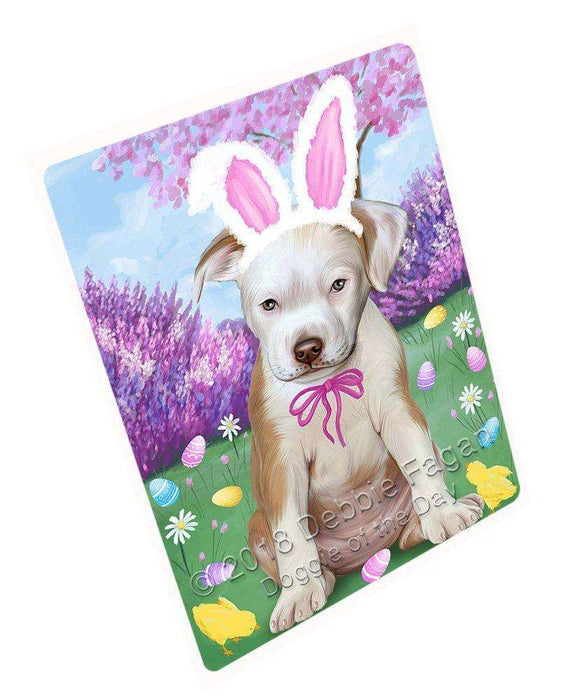 Pit Bull Dog Easter Holiday Tempered Cutting Board C51897