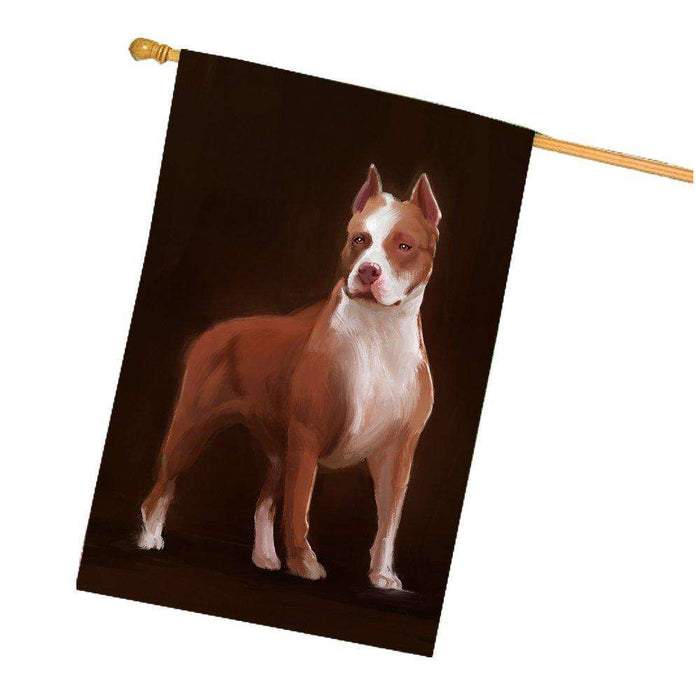 Pit Bull Dog House Flag