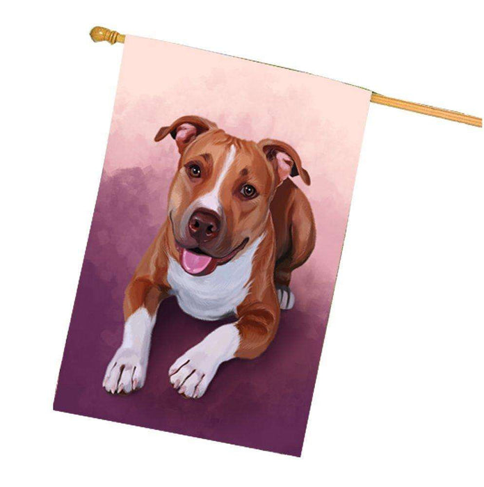 Pit Bull Dog House Flag