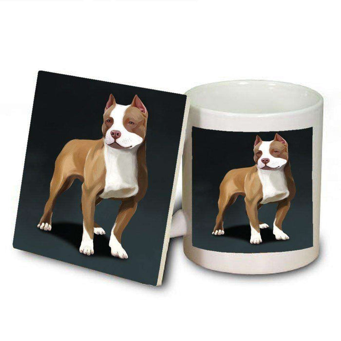 Pit Bull Dog Mug and Coaster Set