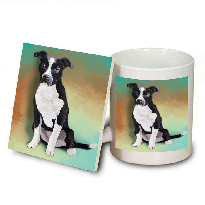 Pit Bull Dog Mug and Coaster Set