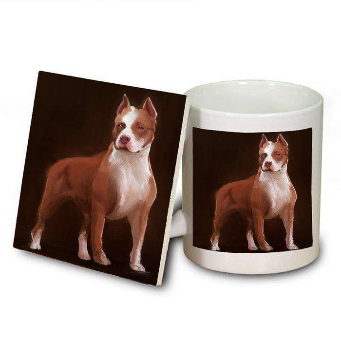 Pit Bull Dog Mug and Coaster Set