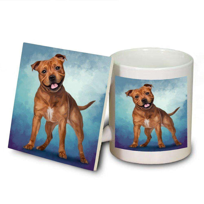 Pit Bull Dog Mug and Coaster Set