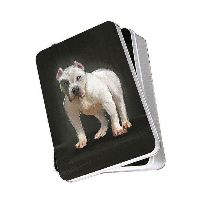 Pit Bull Dog Photo Storage Tin