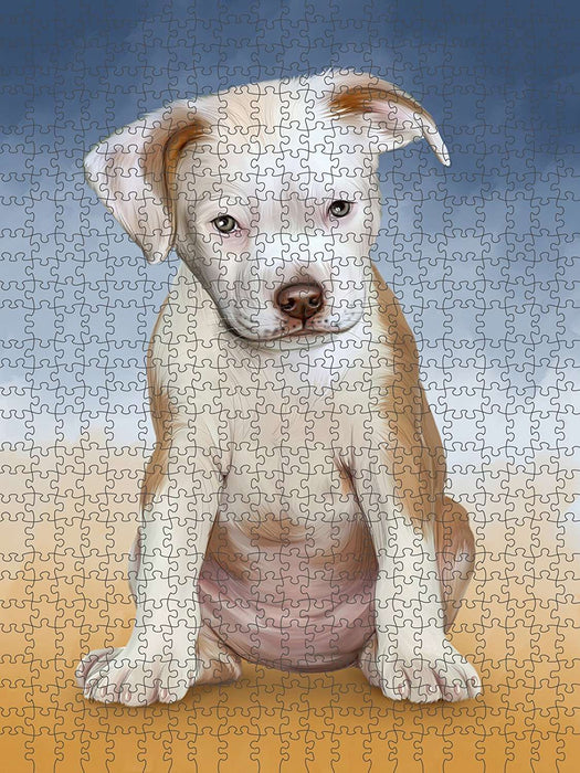 Pit Bull Dog Puzzle with Photo Tin PUZL48870