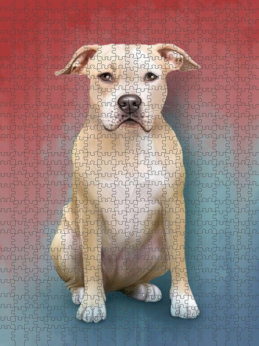 Pit Bull Dog Puzzle with Photo Tin PUZL48876