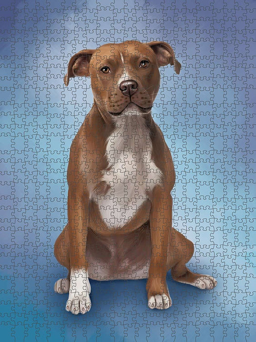 Pit Bull Dog Puzzle with Photo Tin PUZL48879