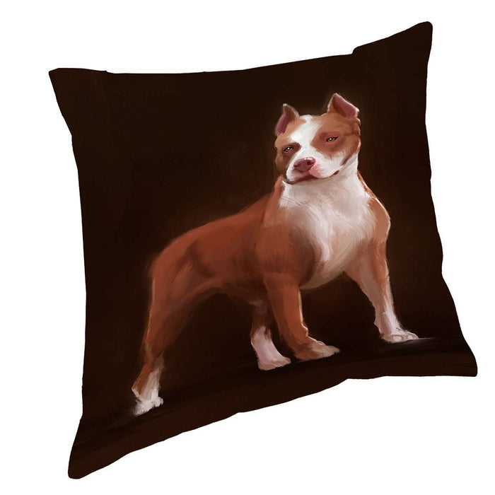 Pit Bull Dog Throw Pillow