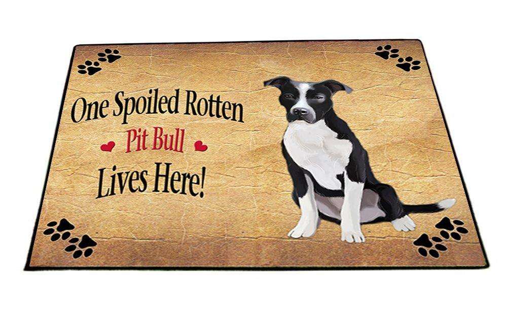Pit Bull Spoiled Rotten Dog Indoor/Outdoor Floormat
