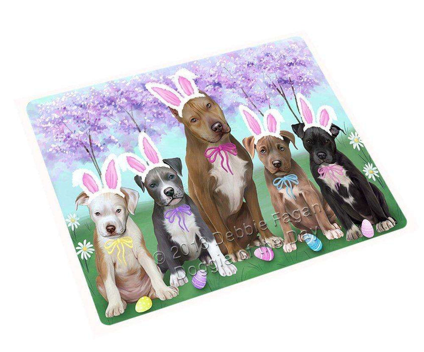 Pit Bulls Dog Easter Holiday Large Refrigerator / Dishwasher Magnet RMAG55770