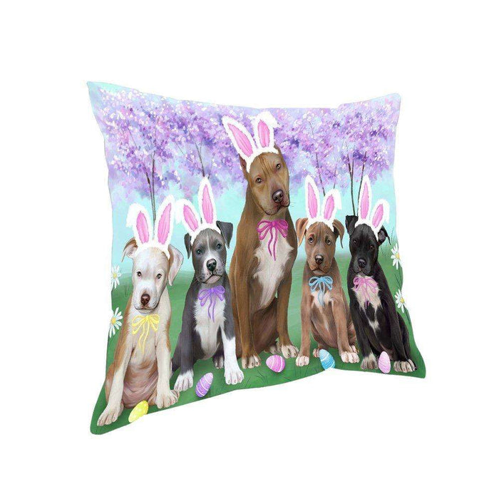 Pit Bulls Dog Easter Holiday Pillow PIL53212
