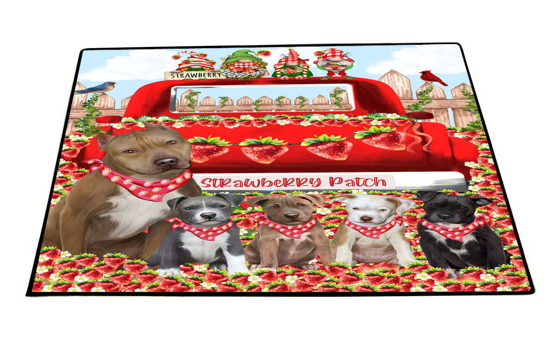Pit Bull Floor Mat: Explore a Variety of Designs, Custom, Personalized, Anti-Slip Door Mats for Indoor and Outdoor, Gift for Dog and Pet Lovers