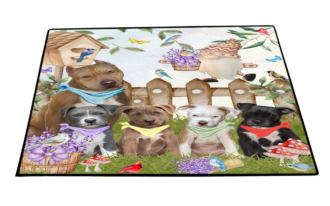 Pit Bull Floor Mat, Explore a Variety of Custom Designs, Personalized, Non-Slip Door Mats for Indoor and Outdoor Entrance, Pet Gift for Dog Lovers