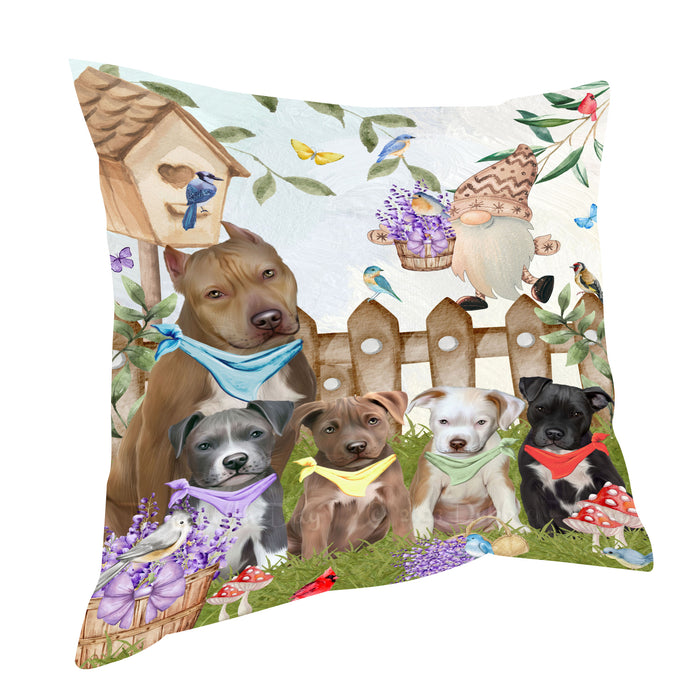 Pit Bull Pillow: Explore a Variety of Designs, Custom, Personalized, Pet Cushion for Sofa Couch Bed, Halloween Gift for Dog Lovers