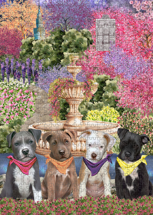 Pit Bull Jigsaw Puzzle for Adult, Interlocking Puzzles Games, Personalized, Explore a Variety of Designs, Custom, Dog Gift for Pet Lovers