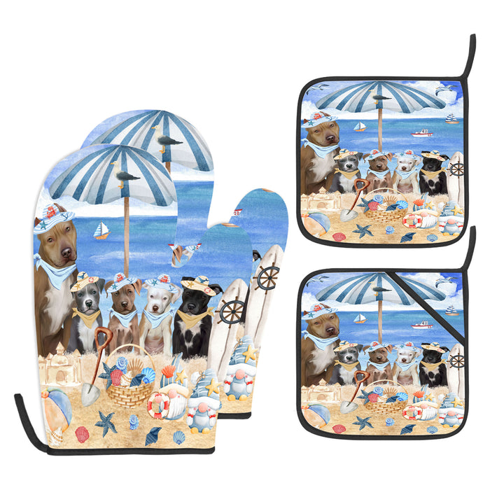 Pit Bull Oven Mitts and Pot Holder: Explore a Variety of Designs, Potholders with Kitchen Gloves for Cooking, Custom, Personalized, Gifts for Pet & Dog Lover