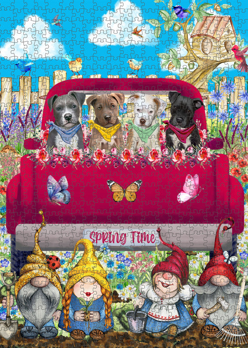 Pit Bull Jigsaw Puzzle: Interlocking Puzzles Games for Adult, Explore a Variety of Custom Designs, Personalized, Pet and Dog Lovers Gift