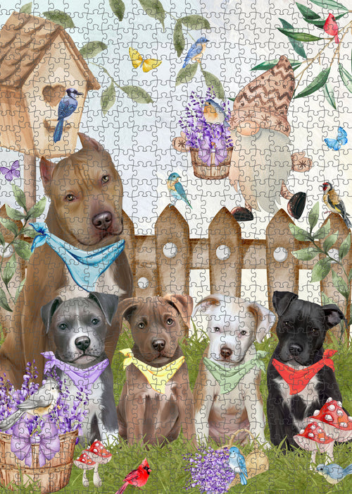 Pit Bull Jigsaw Puzzle: Interlocking Puzzles Games for Adult, Explore a Variety of Custom Designs, Personalized, Pet and Dog Lovers Gift