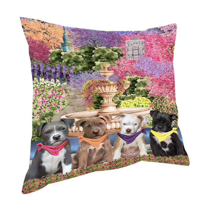 Pit Bull Pillow: Explore a Variety of Designs, Custom, Personalized, Pet Cushion for Sofa Couch Bed, Halloween Gift for Dog Lovers